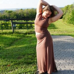 Indigo Luna Chocolate Layla Tank and Agni Skirt